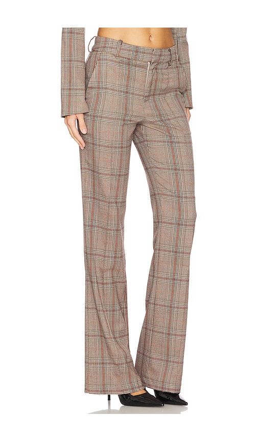 view 2 of 6 Bonnie Pant in Brown Plaid Multi