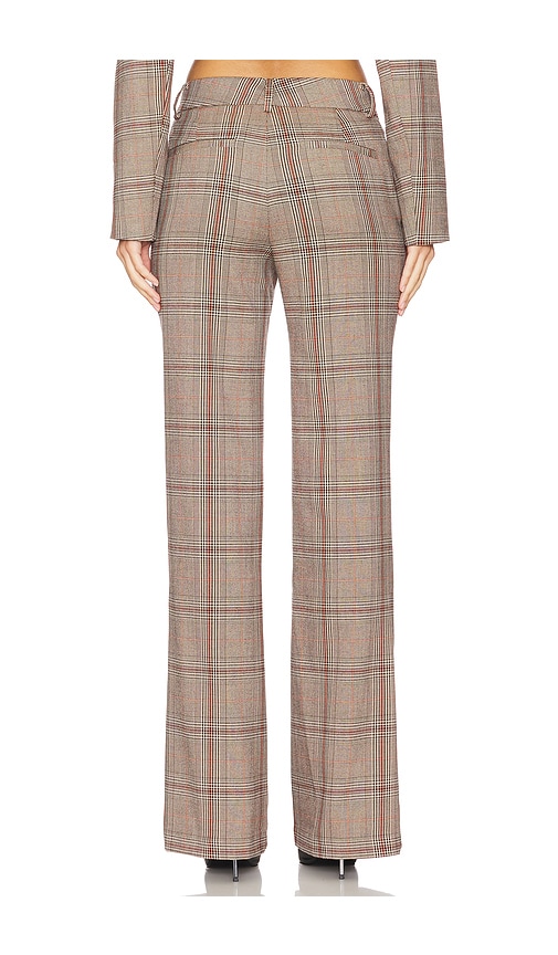 view 4 of 6 Bonnie Pant in Brown Plaid Multi