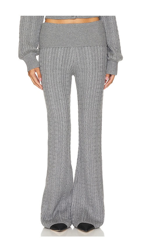 view 1 of 6 x Emily Gemma Bessie Knit Pant in Grey