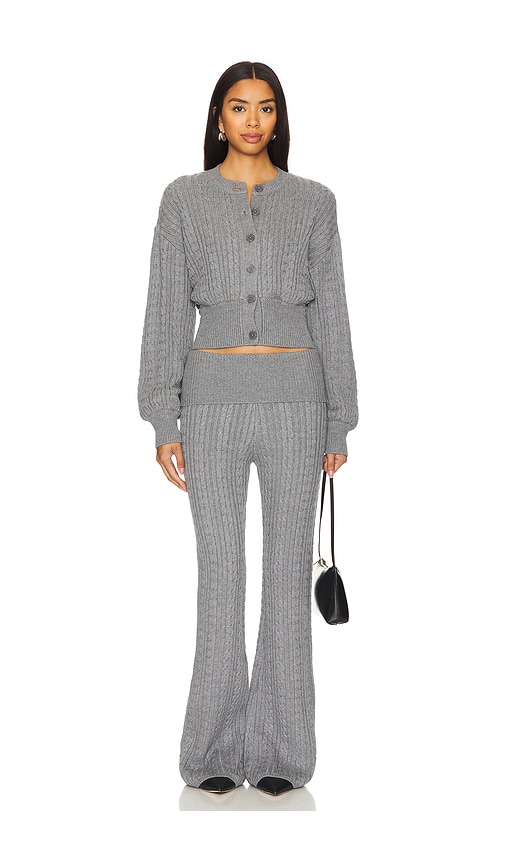 view 5 of 6 x Emily Gemma Bessie Knit Pant in Grey