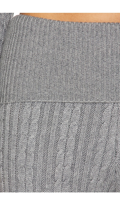 view 6 of 6 x Emily Gemma Bessie Knit Pant in Grey