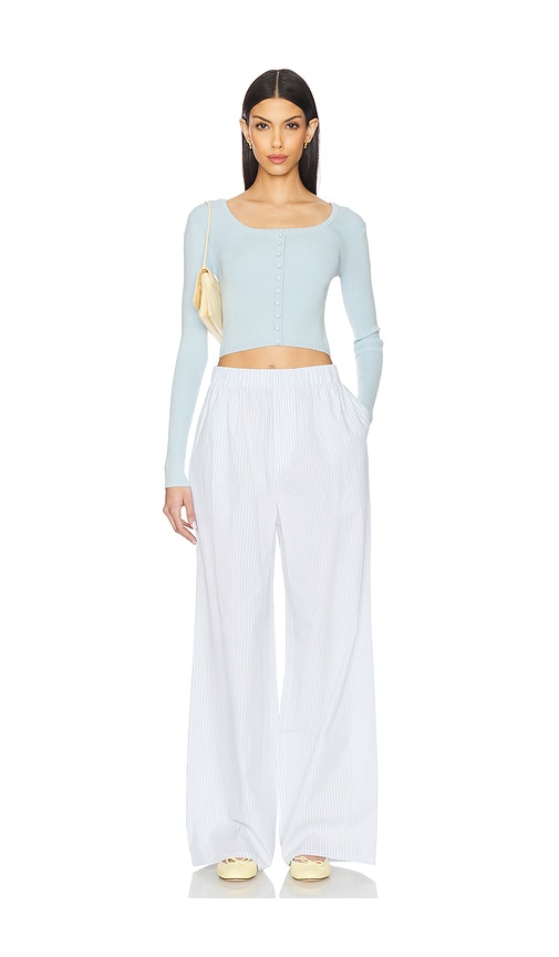 view 5 of 6 x Emma Rose Swift Pant in Ocean Stripe