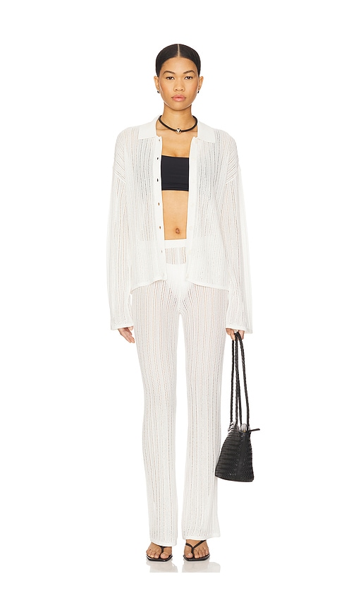 view 5 of 6 Rhoda Knit Pant in Cream