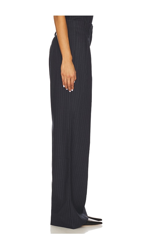 view 3 of 6 Denise Pant in Navy Pinstripe