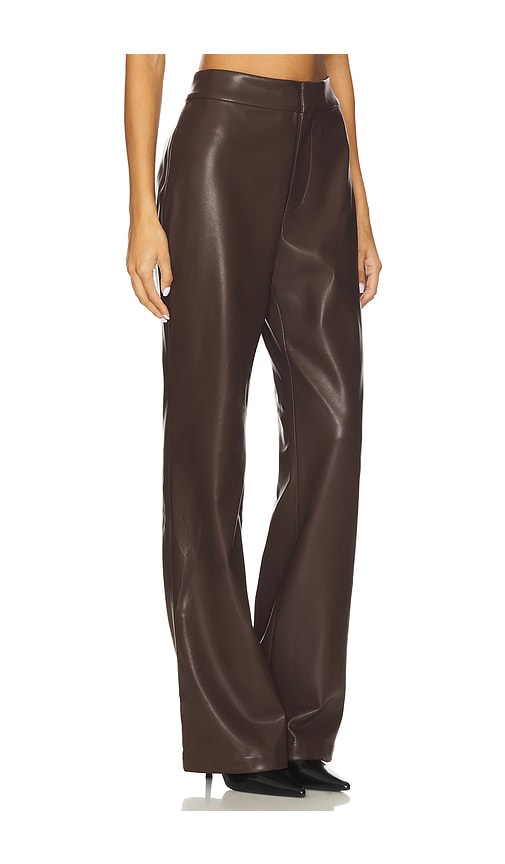 Lovers & Friends Jordan Faux Leather Pant In Brown