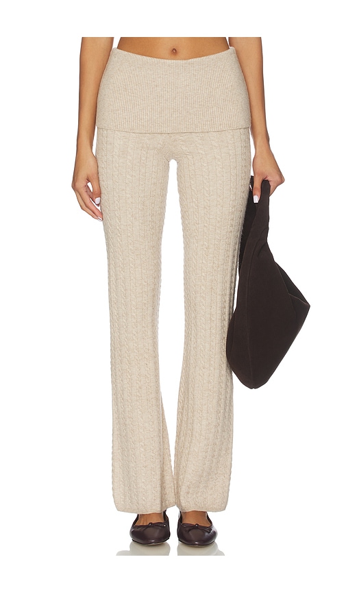 Lovers & Friends Paulina Lounge Knit Pant In Brown