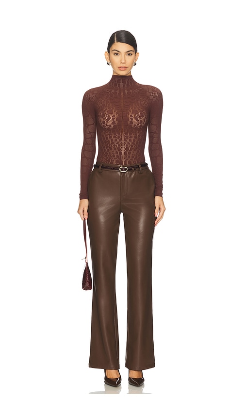 view 5 of 6 Delaney Pant in Chocolate Brown