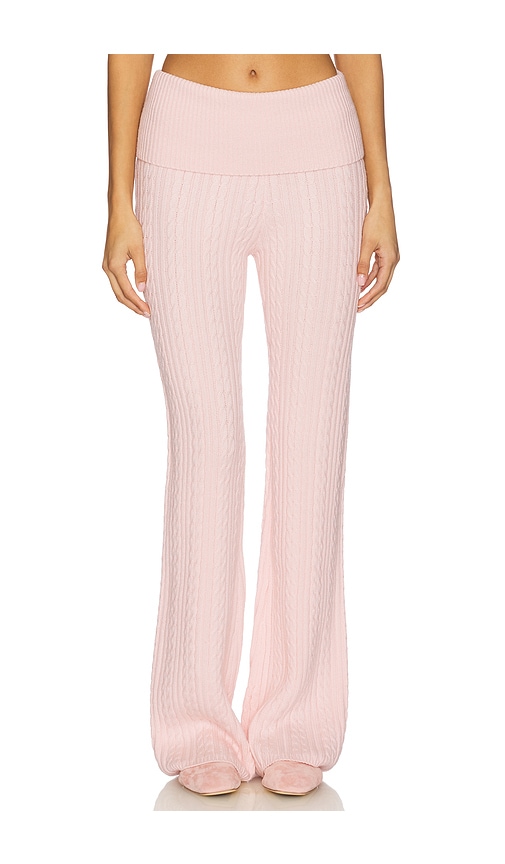Lovers & Friends Bessie Knit Pant In Pink