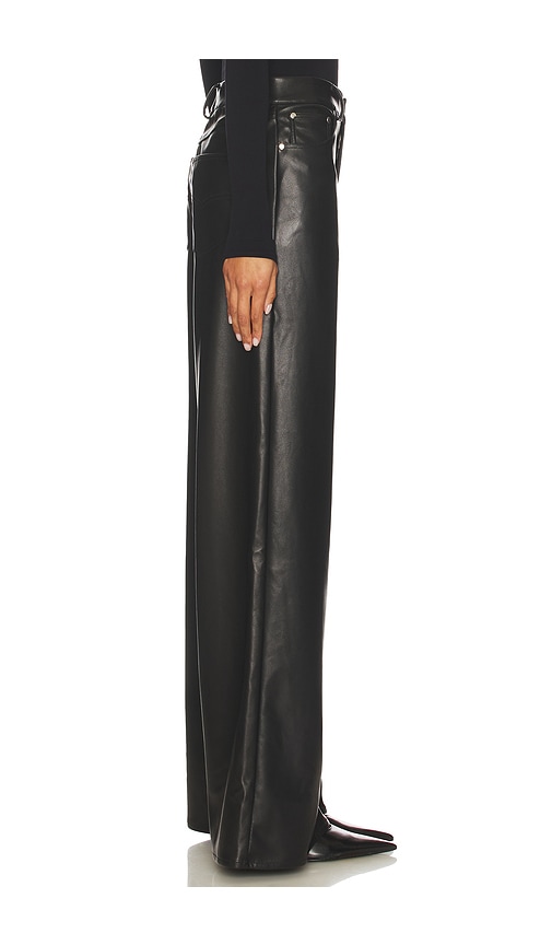 view 3 of 6 Brooklyn Faux Leather Pant in Black