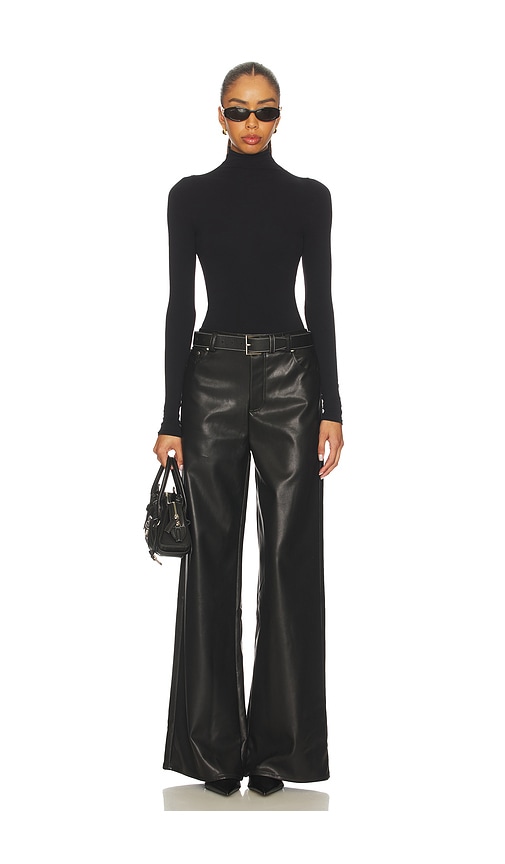 view 5 of 6 Brooklyn Faux Leather Pant in Black