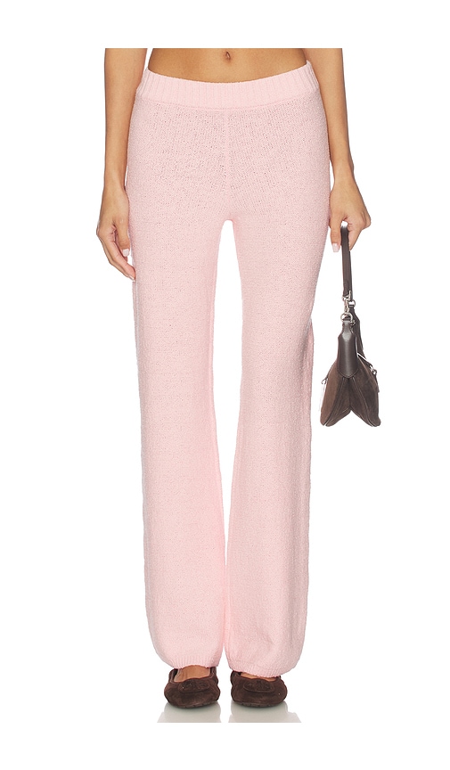 view 1 of 6 Lora Textured Pant in Baby Pink