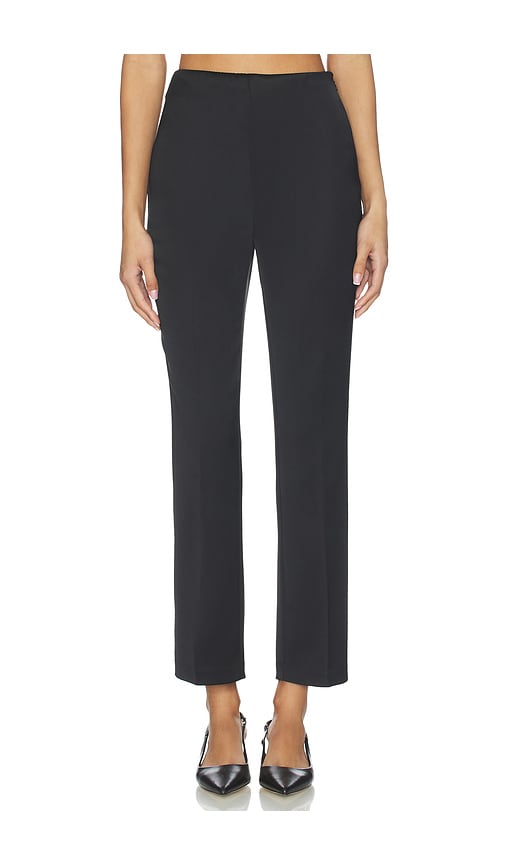 view 1 of 6 Elani Satin Pant in Black