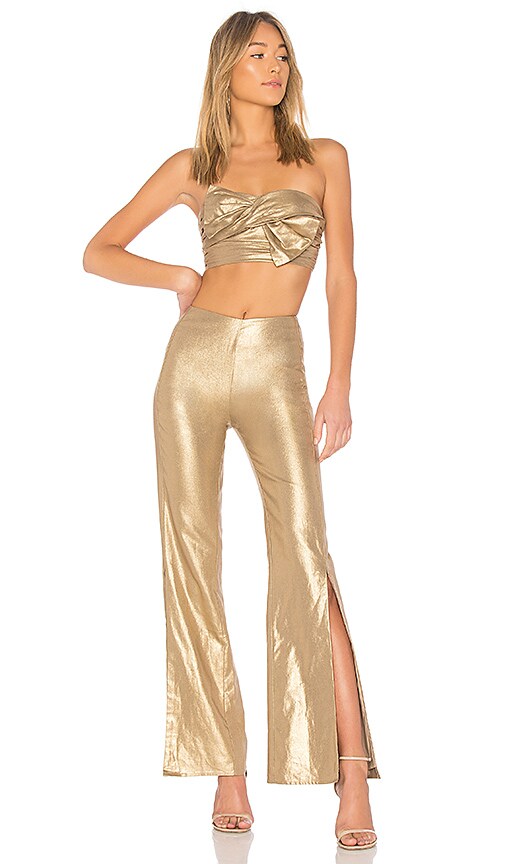 view 4 of 4 Slash Pants in Gold