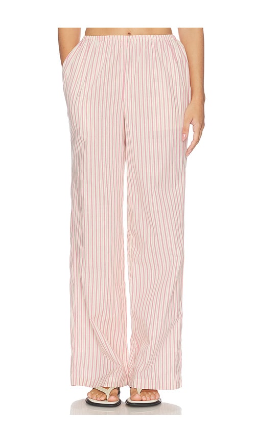 view 1 of 6 Rhodes Striped Linen Pant in Pink Multi Stripe