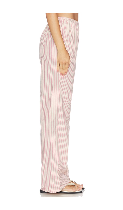 view 3 of 6 Rhodes Striped Linen Pant in Pink Multi Stripe
