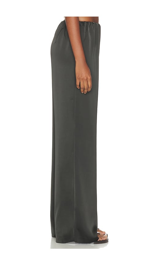 view 3 of 6 Alette Satin Pants in Charcoal