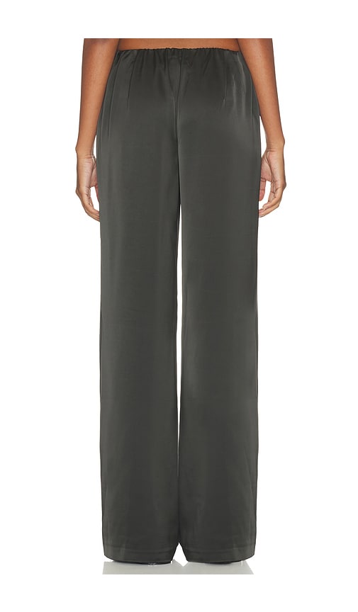 view 4 of 6 Alette Satin Pants in Charcoal