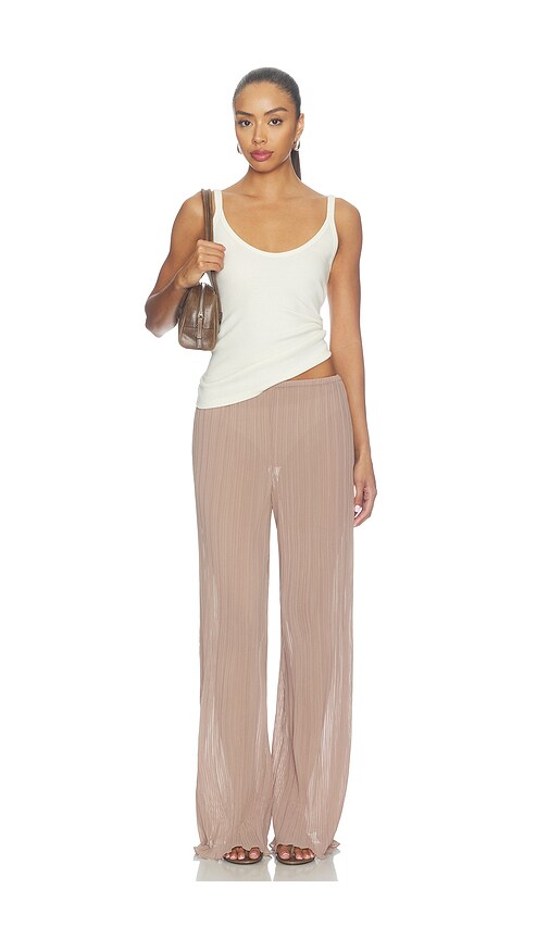 view 5 of 6 Delilah Pant in Light Brown