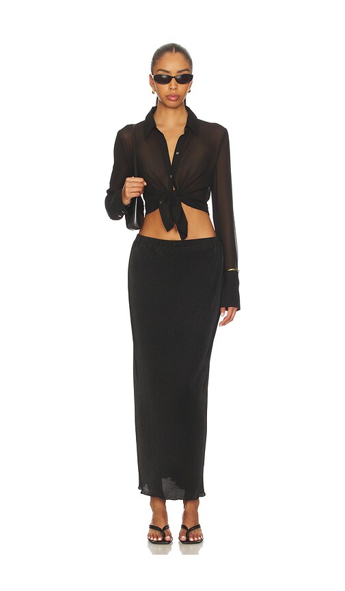 view 5 of 6 Gala Maxi Skirt in Black