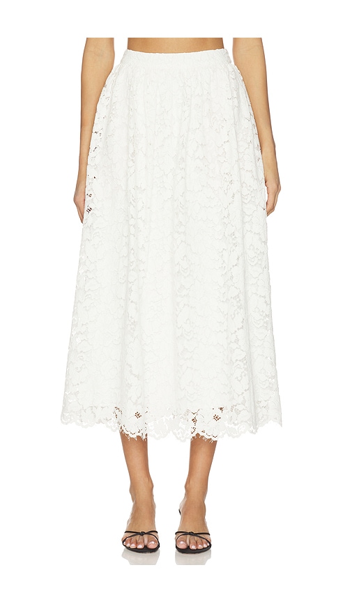 view 1 of 6 Teagan Skirt in White