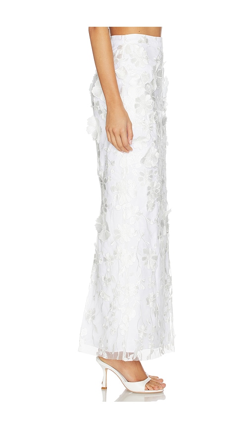view 3 of 6 Lilia Maxi Skirt in White