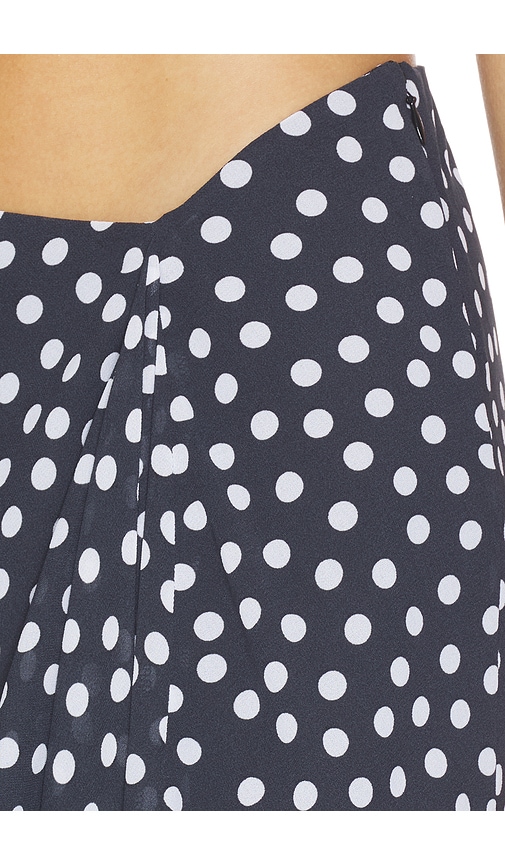 view 6 of 6 Anneli Mini Skirt in Black Polka Dot