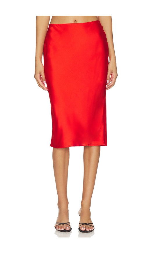 view 1 of 6 Zoe Midi Skirt in Red