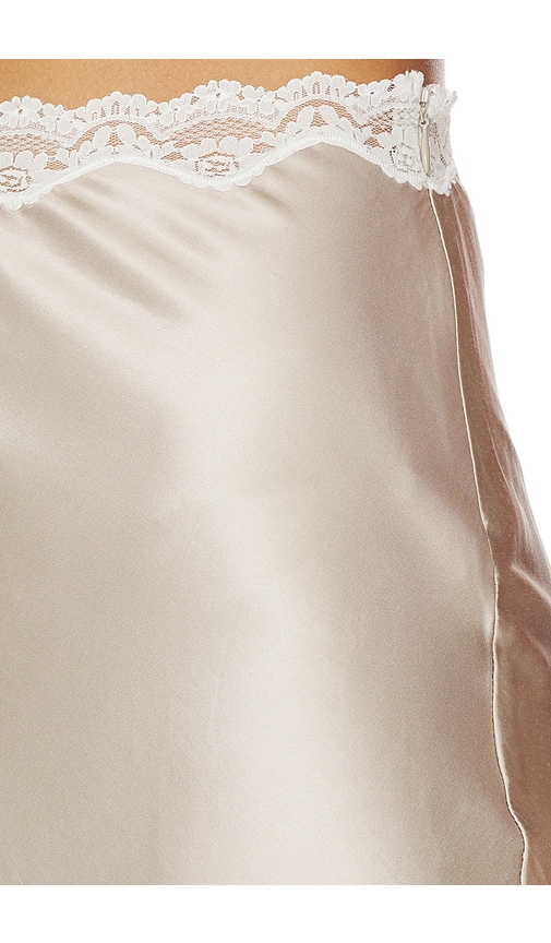 view 6 of 6 Vallin Midi Skirt in Light Taupe