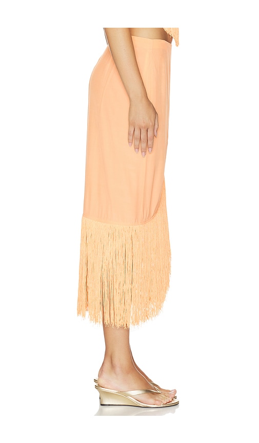 view 2 of 6 Silvia Maxi Skirt in Sunset Orange