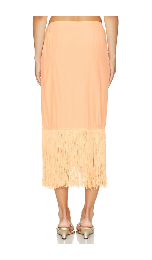 view 4 of 6 Silvia Maxi Skirt in Sunset Orange
