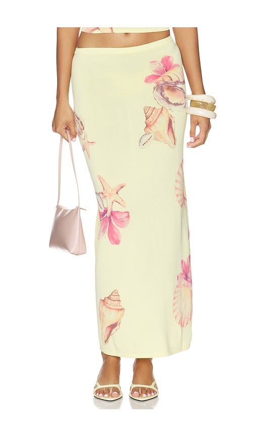 Lovers and Friends Katia Floral Print Midi Skirt