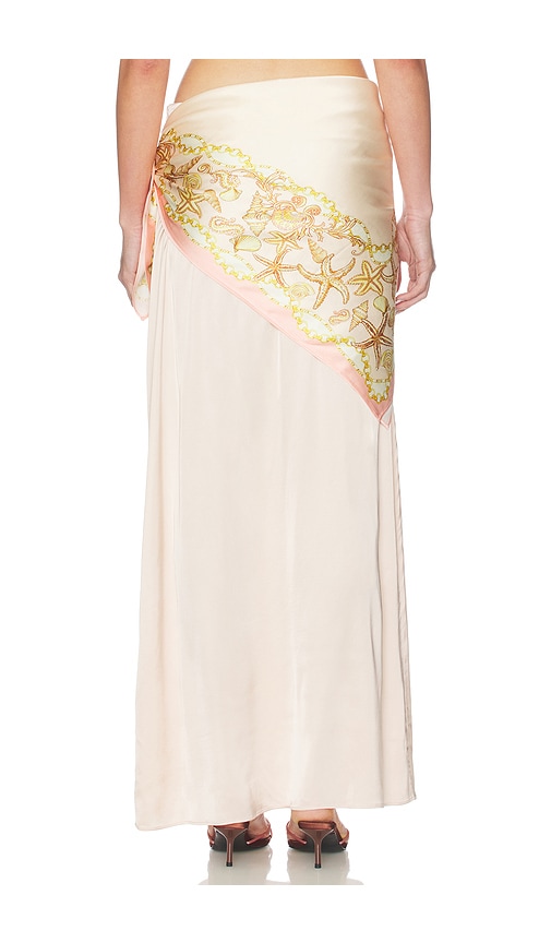 view 4 of 6 Reese Maxi Skirt in Baby Pink Scarf Print