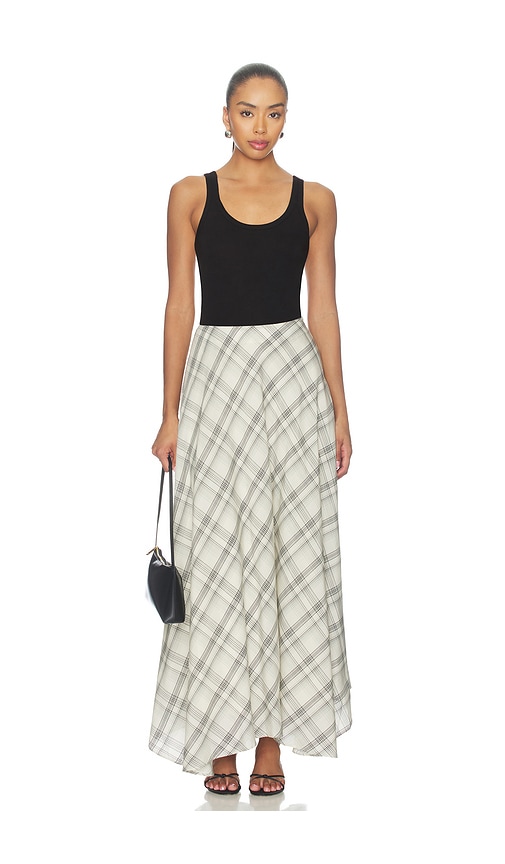 view 2 of 6 Blake Maxi Skirt in Ivory & Black