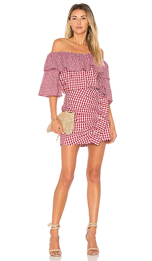view 4 of 4 X REVOLVE Lisa Skirt in Red Gingham