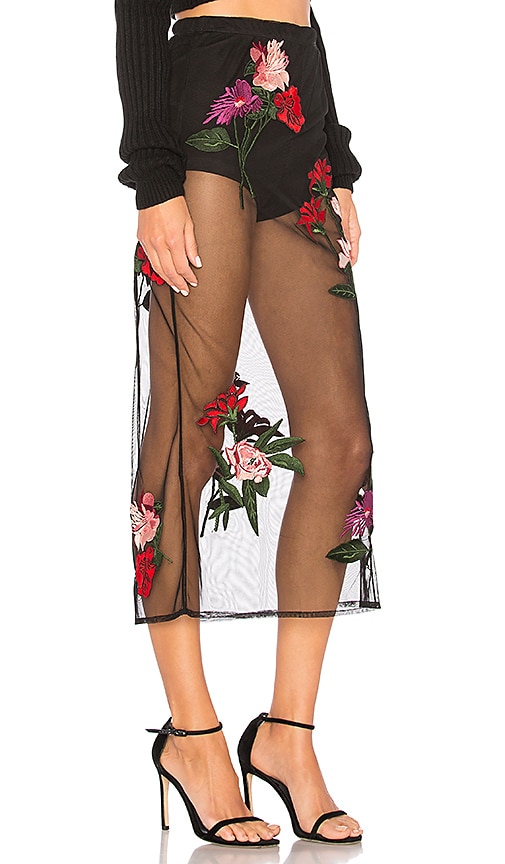 view 2 of 4 Farrow Embroidered Skirt in Black