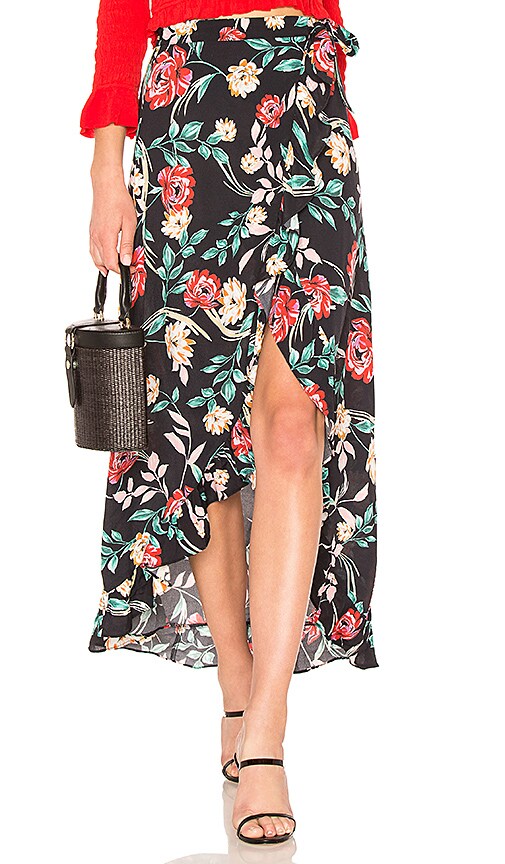 view 1 of 4 Waves For Days Wrap Skirt in Bold Floral