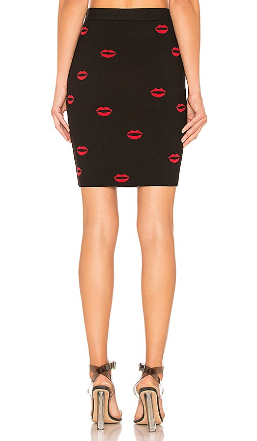 view 3 of 4 Louie Skirt in Black & Red
