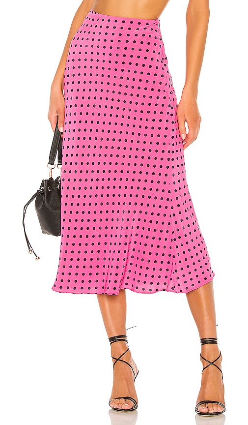 view 1 of 4 Madalena Midi Skirt in Bubblegum Pink