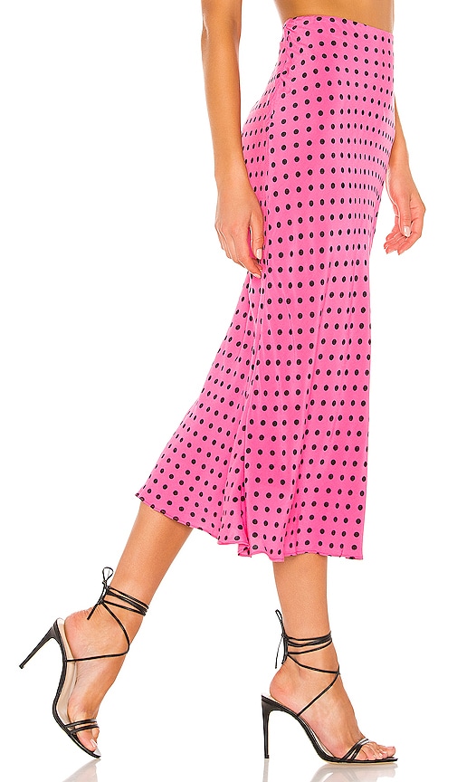 view 2 of 4 Madalena Midi Skirt in Bubblegum Pink