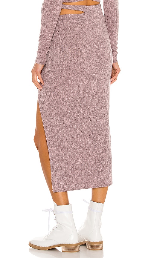 view 3 of 4 Cailey Skirt in Heather Mauve