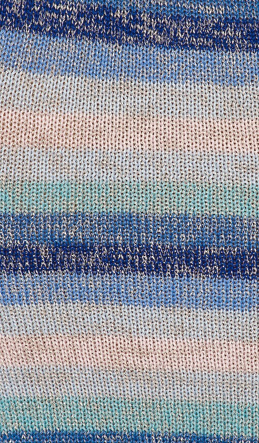 view 5 of 5 Sunset Sweater Skirt in Blue Stripe
