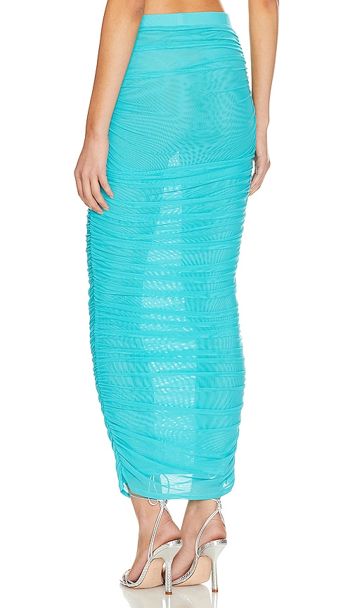 view 3 of 4 Marine Maxi Skirt in Bright Blue