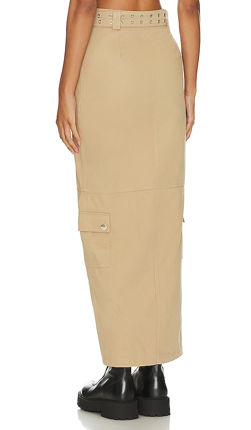 view 3 of 4 Remy Maxi Skirt in Taupe Neutral