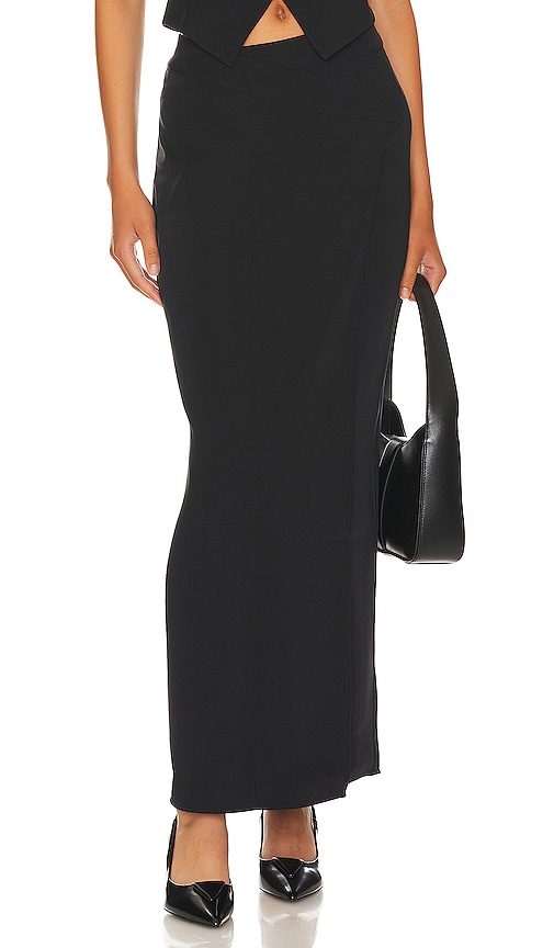 view 1 of 5 Brodie Maxi Skirt in Black