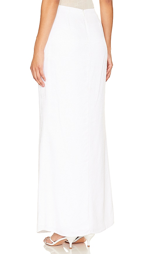 view 3 of 4 Cosima Maxi Skirt in White