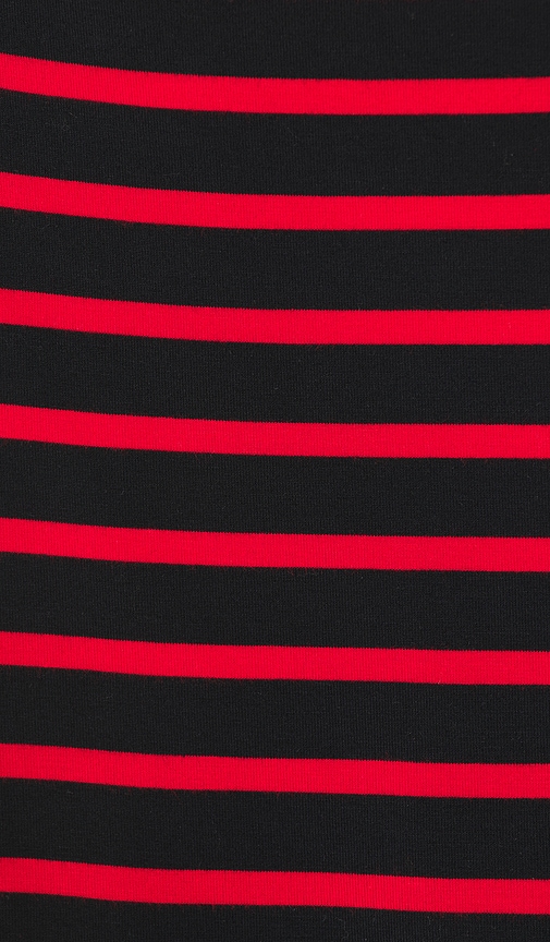 view 5 of 5 Carmen Micro Mini Skirt in Black & Red Stripe