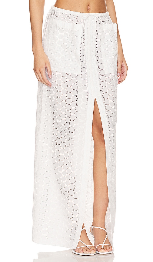 view 2 of 5 Fiona Maxi Skirt in White