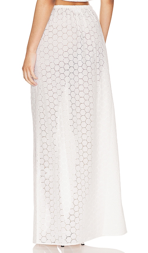 view 3 of 5 Fiona Maxi Skirt in White