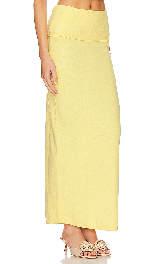 view 2 of 4 Lumielle Maxi Skirt in Baby Yellow