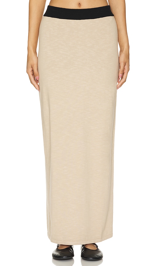 view 1 of 4 Tammy Maxi Skirt in Light Beige